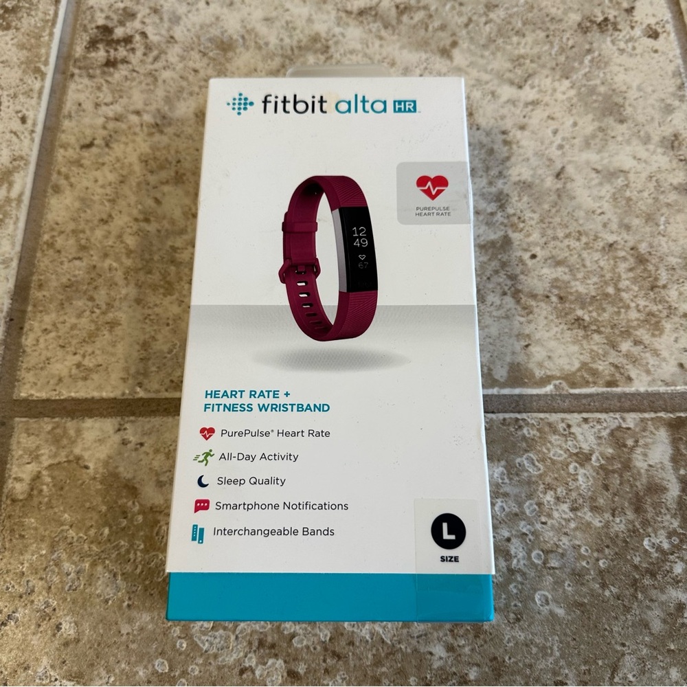 Fitbit Alta HR Size Large Fuchsia Band - Brand New in Box